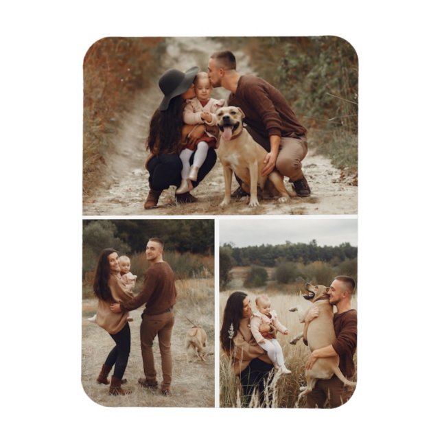 Personlig 3 Fotogallerifamiljen i galleriet Magnet (Vertikal)
