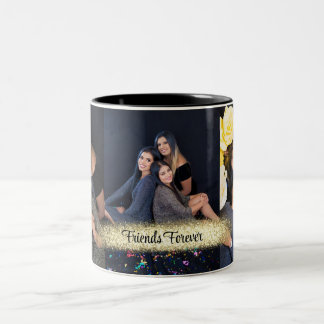Personlig 3 fotokaffe mugg
