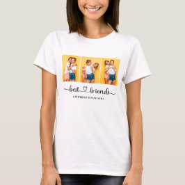 Personlig 3 Fotokollage Friends Basic Women's T Shirt