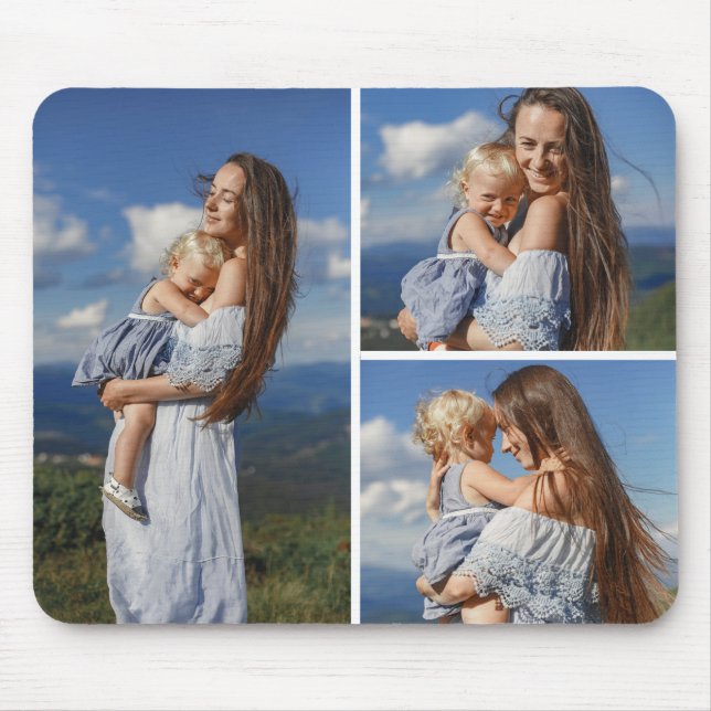 Personlig 3 Fotomall Mousepad Musmatta (Framsidan)