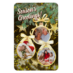 Personlig 3 Foton - Ornament Magnet