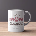 Personlig 3 Fotoproud Mamma vid Fantastisk Hund Mu Kaffemugg<br><div class="desc">Vi presenterar vår personlig 3-foto "Proud Mamma of Fantastisk Hund" mugg, designad för hund mammor som skryter om sina hårig med pridet. Det här mugg är lika stabilt som bandet mellan mamma och hennes hund. Det är ett keramiskt lager som avslutas med glansigt glas. Det är perfektens sätt att börja...</div>