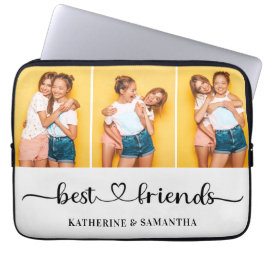 Personlig 3 Photo Collage Best Friends For Laptop Fodral