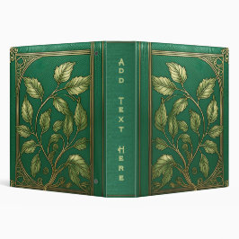 Personlig 3-Rings pärm för gamla böcker