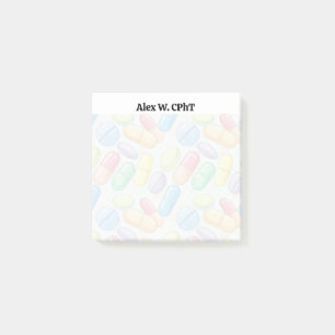 Personlig 3x3 Pharmacy Tech - anteckningar Post-it Block