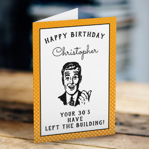 Personlig 40:e födelsedag över Backe Kort