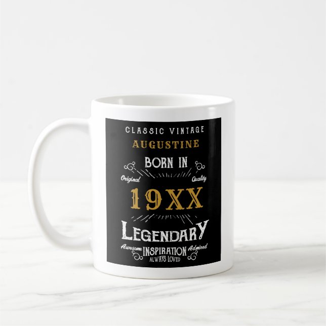 Personlig 40:e födelsedagen kaffemugg (Vänster)