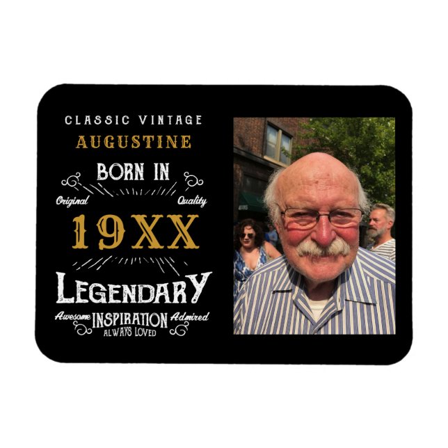 Personlig 40:e födelsedagen magnet (Horisontell)