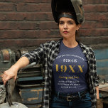 Personlig 40:e födelsetalet Guld för henne T Shirt<br><div class="desc">Personligens födelsedag guld och vit typografi dam T-shirt. Anpassa enkelt texten på den här "födelsedag" T-skjortan med hjälp av den mall som finns.</div>