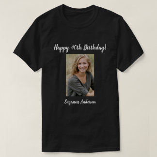 Personlig 40:e milstolpen Birthday T-Shirt