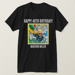 Personlig 40:e milstolpen Birthday T-Shirt