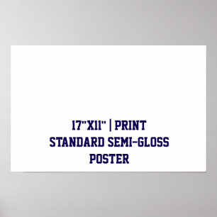 Personlig 43x28 cm standard halvglans poster