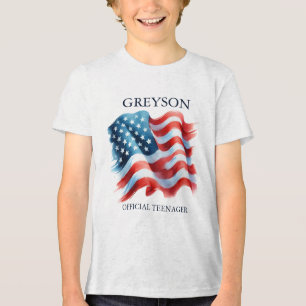 Personlig 4:e juli 13:e födelsetalen t shirt