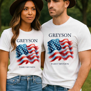 Personlig 4:e juli Familjeåterförening Matchande T Shirt