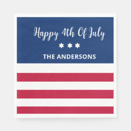 Personlig 4:e juli Pappra blöjor Pappersservett