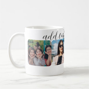 Personlig 4 Fotokollage Coffee Mugg