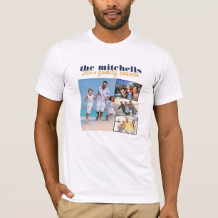 Personlig 4 Fotokollaps familjeåterförening T Shirt