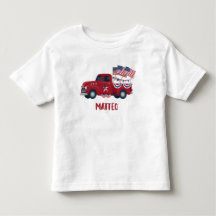 Personlig 4 juli Pickup Truck T-shirt