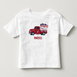 Personlig 4 juli Pickup Truck T-shirt