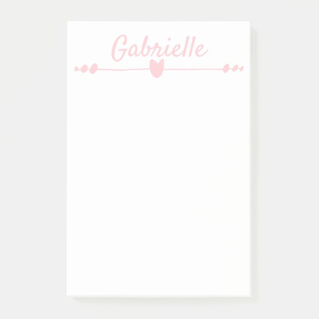 PERSONLIG 4 tum x 6 tum namn PostIT-anteckningar Post-it Block (Framsida)