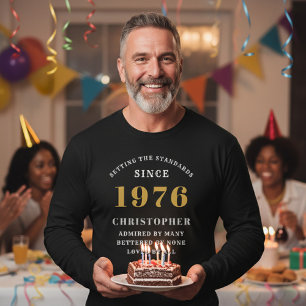 Personlig 50-årsdag 1976 Lägg till namn T Shirt