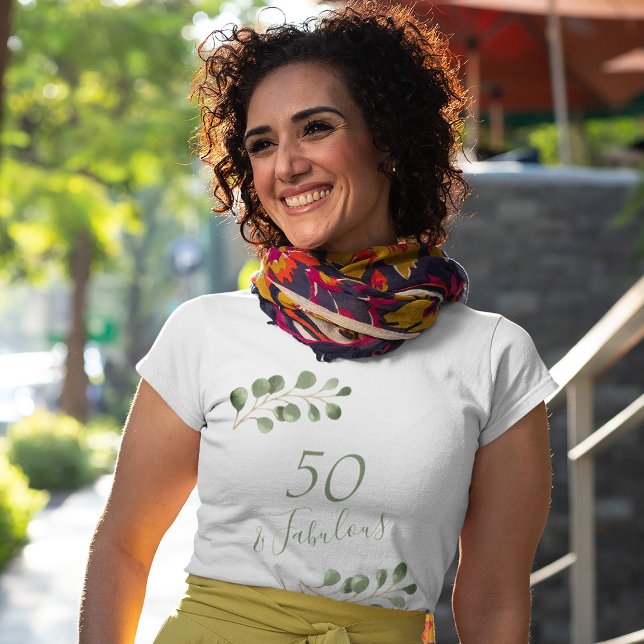 personlig 50-årsdag elegant  t shirt (Skapare uppladdad)
