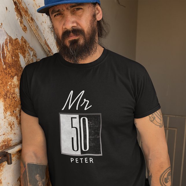 Personlig 50-årsdag t shirt (Skapare uppladdad)