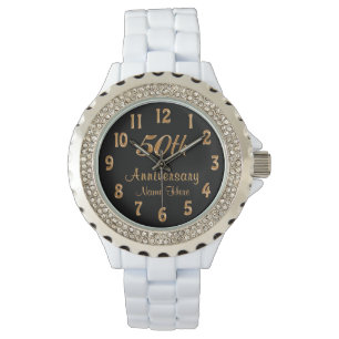 Personlig 50-årsjubiléer till honom eller henne armbandsur