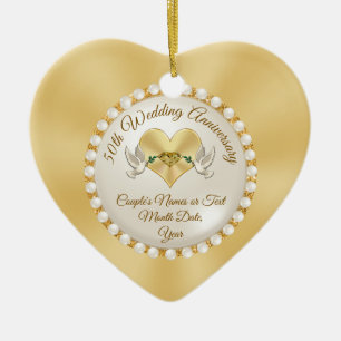 Personlig 50-årsjubiléet Jul Ornament