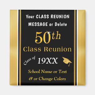 Personlig 50:e Billigten Reunion-souvenirer Magnet
