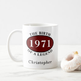 Personlig 50:e födelsedag 1971 Födelseort: Legend Kaffemugg