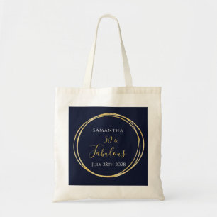 Personlig 50:e födelsedag Guld Tygkasse