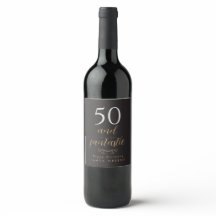 Personlig 50:e födelsedag Vin
