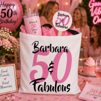 Personlig 50 & Fantastisk Födelsedags Tote Väska