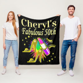 PERSONLIG 50 OCH FABULÖS DIVA FLEECEFILT