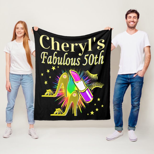 PERSONLIG 50 OCH FABULÖS DIVA FLEECEFILT (På plats)