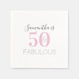 Personlig 50 och fantastisk Födelsedagsfest för Ro Pappersservett