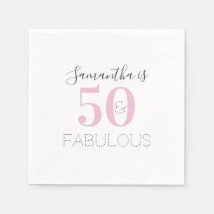 Personlig 50 och fantastisk Födelsedagsfest för Ro Pappersservett