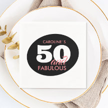 Personlig 50 och uppmjukande Födelsedagsfest