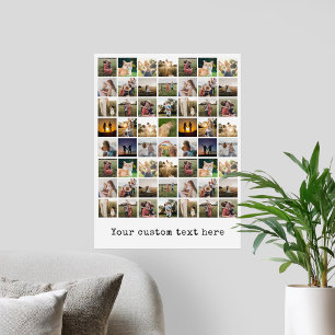 Personlig 56 Fotokollage Poster