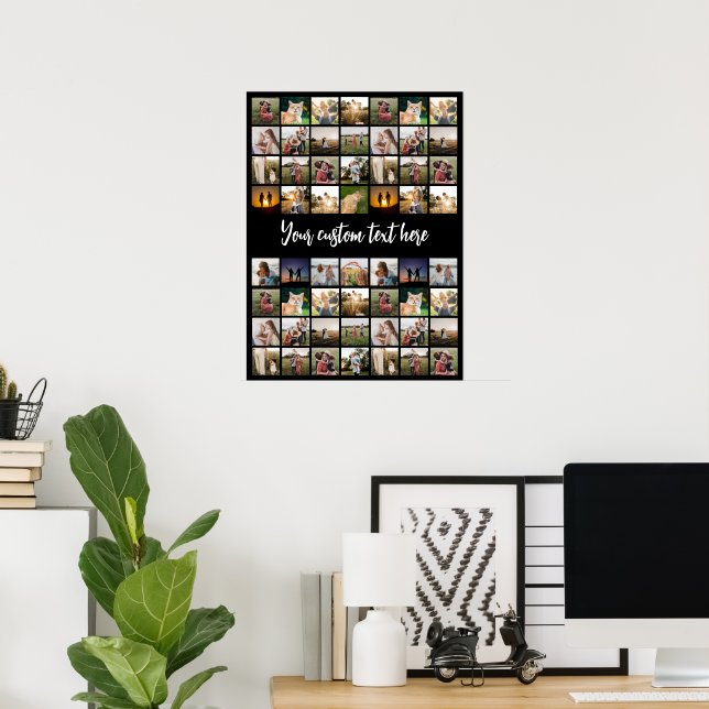 Personlig 56 Fotokollage Poster (Hemmakontoret)