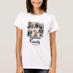 Personlig   5 Foto   Familj T Shirt