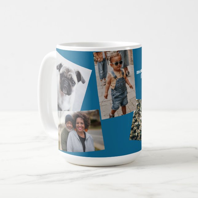 Personlig 5-foto-Mugg Kaffemugg (Framsida vänster)