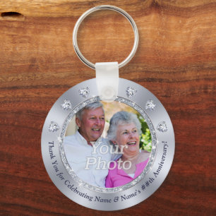 Personlig, 60-årsdagen Party favors, Nyckelring