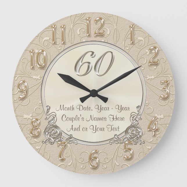 Personlig 60-årsjubiléer, CLOCK Stor Klocka (Framsida)
