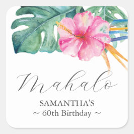 Personlig 60:e födelsedag för favoritstämplar fyrkantigt klistermärke