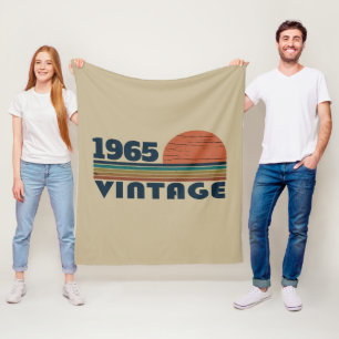 Personlig 60 vintagars 60-årsgåvor fleecefilt