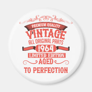 Personlig 60 vintagars 60-årsgåvor magnet