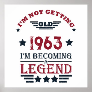 Personlig 60 vintagars 60-årsgåvor poster