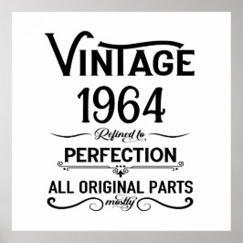 Personlig 60 vintagars 60-årsgåvor poster